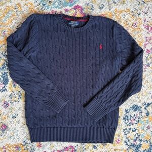 Ralph Lauren  cable knit sweater Size XL( youth) or Women’s M or Men’s S